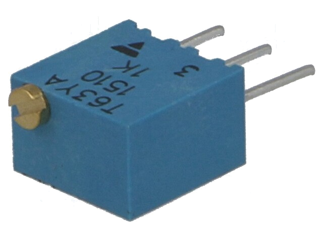 Potentiometer: montage-; meerslagen; 1kΩ; 250mW; ±10%; lineair Potentiometer: montage-; meerslagen; 1kΩ; 250mW; ±10%; lineair